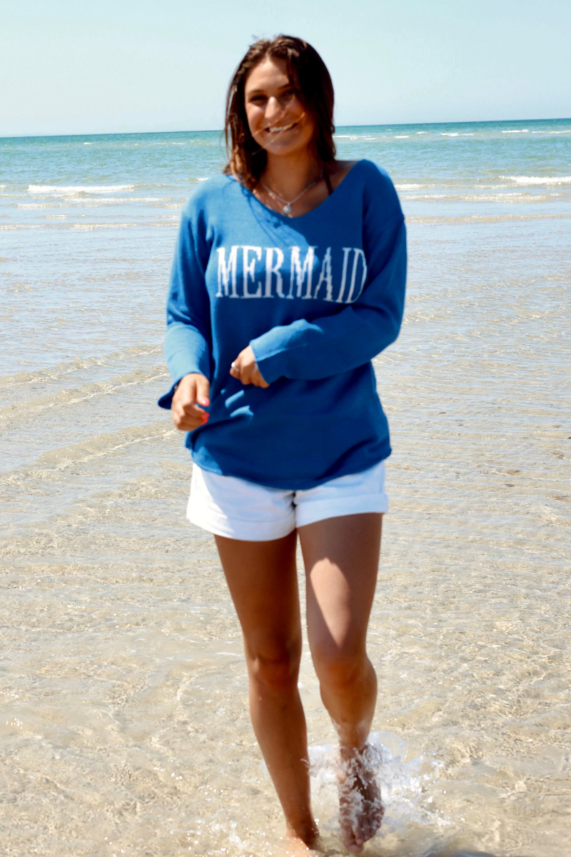 Beach Sweater Blue Mermaid