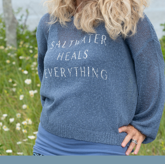 Saltwater Heals Everything Beach Knit